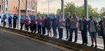 Salford Royal Hospital applause and protest 